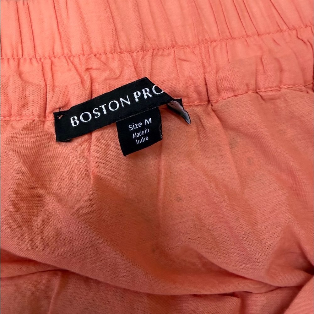 Boston Proper Coral Maxi Skirt with Embroidery - Picture 5 of 9